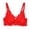 Red, variant on LOVZFMLL Bras for Women Womens Solid Color Breast Collection Sagging Plus Size Bra Summer Ultra-thin Bra Daily Bra Black 32