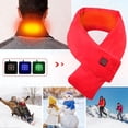 thumbnail image 1 of Heated Scarf USB Smart Charging Heated Neck Scarf Winter Cold Protection and Warm Heating Scarf for Men Women Red, 1 of 5