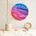 thumbnail image 5 of Picia Rainbow Glitter Cute Pattern Bone China Decorative Plate – Wall Decor with Stand and Adhesive, Elegant Ornament for Living Room, Office, or Entryway-7in, 5 of 6