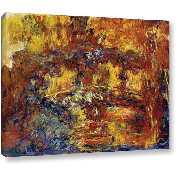 Claude Monet "Japanese Footbridge" Gallery-Wrapped Canvas