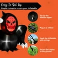 thumbnail image 7 of Joyfy 8 FT Halloween Inflatables Long Light Up Grim Reaper Ground Breaker Halloween Inflatables Outdoor Decorations,Blow up Halloween Yard Decorations, 7 of 7
