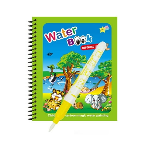 Reusable Water Paint Books For Kids Portable Educational Drawing Toy Enhancing Imagination And Color Recognition