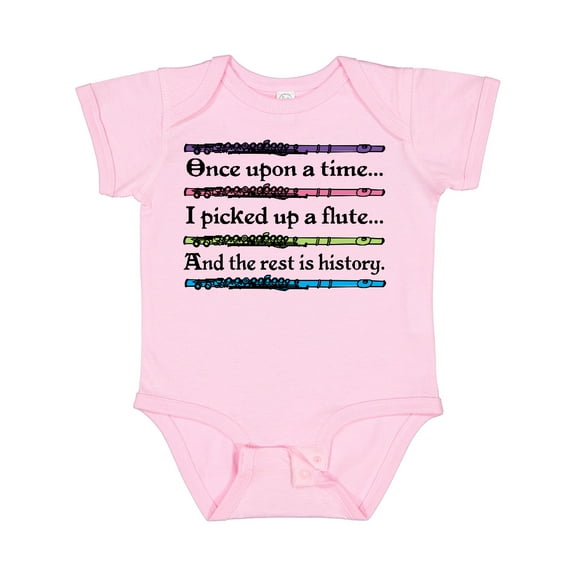 Inktastic Funny Flute Music Quote Boys or Girls Baby Bodysuit