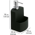 thumbnail image 3 of Dispensador de jabón YONGSHENG Cerámica Negro 380 ml 10 x 18 x 10 cm, 3 of 4