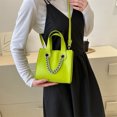 thumbnail image 3 of Bolsa De Vagabundo Bolso de mano para mujer, bolso de mano, bolso elegante, bandolera (verde) Likrtyny Para Estrenar, 3 of 4