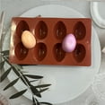 thumbnail image 6 of 8 Cavity Silicone Egg Molds,Silicone Egg Pan,Egg Tray, Egg Shape Ice Tray,Easter Egg Silicone Mold,Silicone Egg Pan Baking Supplies for Cake Decorating Chocolate Candy,Baking Pan for Muffin,Bread, 6 of 9