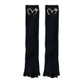 thumbnail image 3 of lnmuld Girls Socks Solid Color Elegant Knitted Lolita Leg Warmers and Cozy Ankle Socks Soft Blend Tights for Kids Dance Ballet Party Wear Size:One Size, 3 of 4