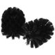 thumbnail image 3 of 2 cabezales de repuesto para escobilla de baño, herramienta de limpieza resistente con cerdas duraderas, ideal para baño y uso comercial, color negro, 3 of 7
