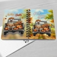 thumbnail image 4 of Hello Fall Autumn Wreath Weimaraner Pumpkins Pickup Truck Spiral Bound Journal Weim Gray Ghost Dog Lover 5x7in Spiral Notebook - 13011, 4 of 5