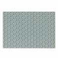 thumbnail image 1 of Grey and White Cutting Board, Rich Royal Victorian Garden Pattern Petals and Leaves Antique Look, Decorative Tempered Glass Cutting and Serving Board, Small Size, Grey White, by Ambesonne, 1 of 1