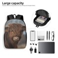 thumbnail image 4 of Xecao Yak print Travel Backpack, Large Computer Backpack for Men Women, College School Rucksack Book Bag, 4 of 5