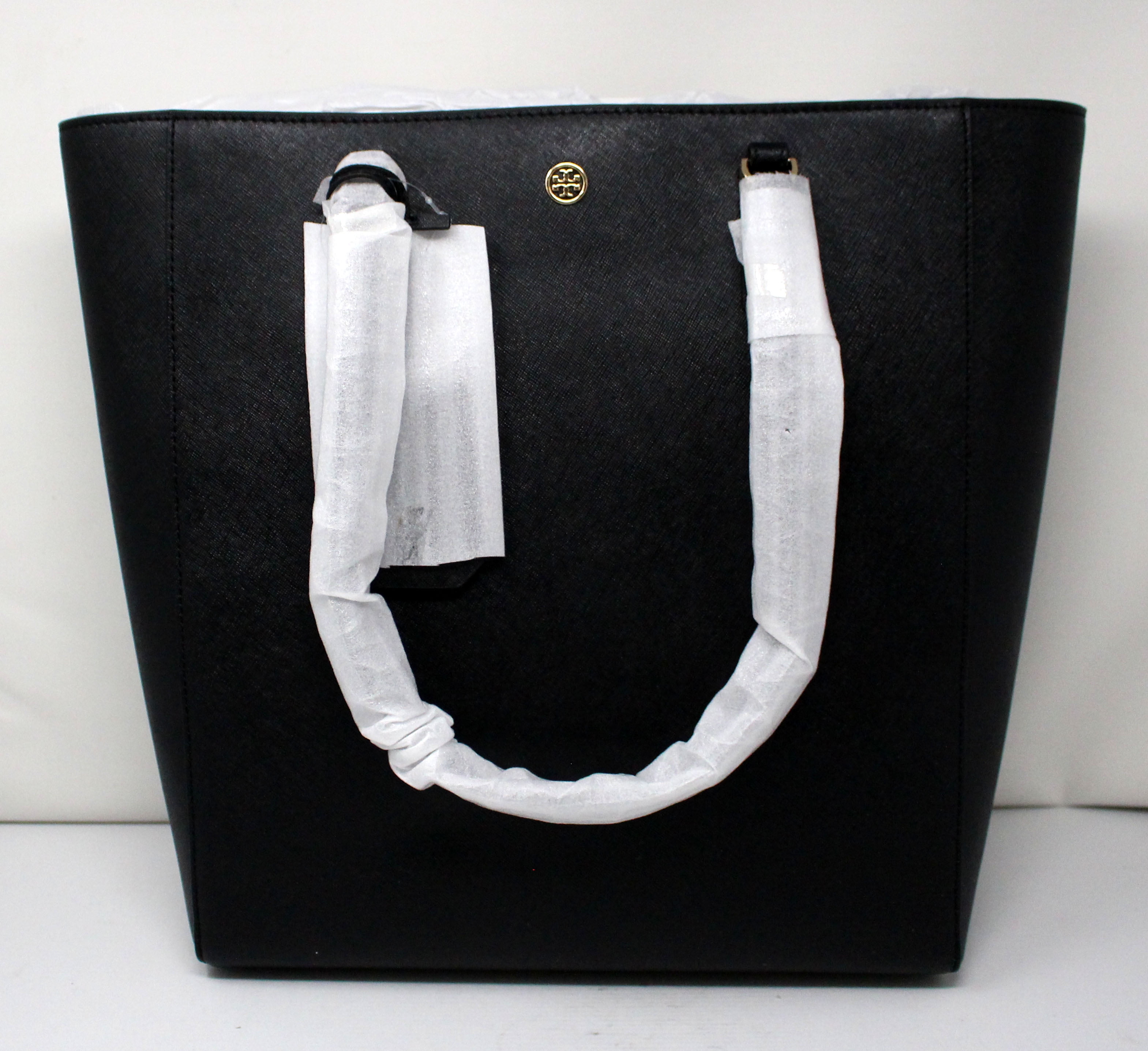 north south leather tote
