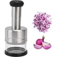 thumbnail image 4 of Cortador de cebolla multifuncional prensado a mano, cortador de cebolla de acero inoxidable, prensa de ajo, máquina cortadora de cubitos, utensilios de cocina, 4 of 7