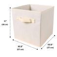 thumbnail image 2 of Purebryt Poubelle de Rangement Cube Pliable Pack de 6, Beige, 2 of 4