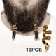 thumbnail image 3 of de anillos vikingos Uds., abalorios DIY, lazos para barba, accesorios para el cabello, pinzas para barba para hombres y mujeres Oro Salvador Bobinas de joyería de barba, 3 of 5