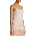 thumbnail image 3 of Time and Tru Spaghetti Straps Scoop Neck Solid Print Lingerie Camisole (Women's) 1 Pack, 3 of 6