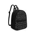 thumbnail image 2 of Eheartsgir Dark Gray Leopard Print Mini Backpack with Waterproof Adjustable Strap Small Backpack for Outing, Polyester Ladies Shoulder Backpack for Travel, 2 of 8