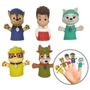 Nickelodeon PAW Patrol Bath Finger Puppets, Chase & Friends