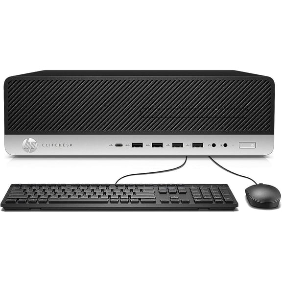 Restored HP ELITEDESK 800G3 Desktop PC, Core i5-6500 UP to 3.6GHz, 16G RAM, 256G SSD, Keyboard Mouse, WiFi, BT, Windows 11 Pro