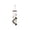 Coffee, variant on Metal Wind Chime with Brass Bells and Wooden Beads, Layered Hanging Ornament for Garden Patio Porch, Soothing Sound Outdoor Decor for Window Balcony