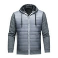 thumbnail image 2 of Ceisia Men's Thickened Hooded Sweater Jacket Zip Up Pockets Gift Long Sleeve Casual Outerwear, 2 of 8