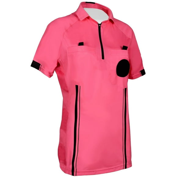 New! Women's 2018 Soccer Referee Jersey (Pink, Large)