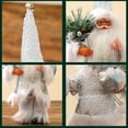 thumbnail image 4 of Standing Santa Claus Christmas Tree Pendant, Traditional Christmas Party Doll Ornament with Jingle Bell Hat and Gift Bag, Festive Home Decoration for Table, Shelf, Mall, and Collectible Gift, 4 of 6