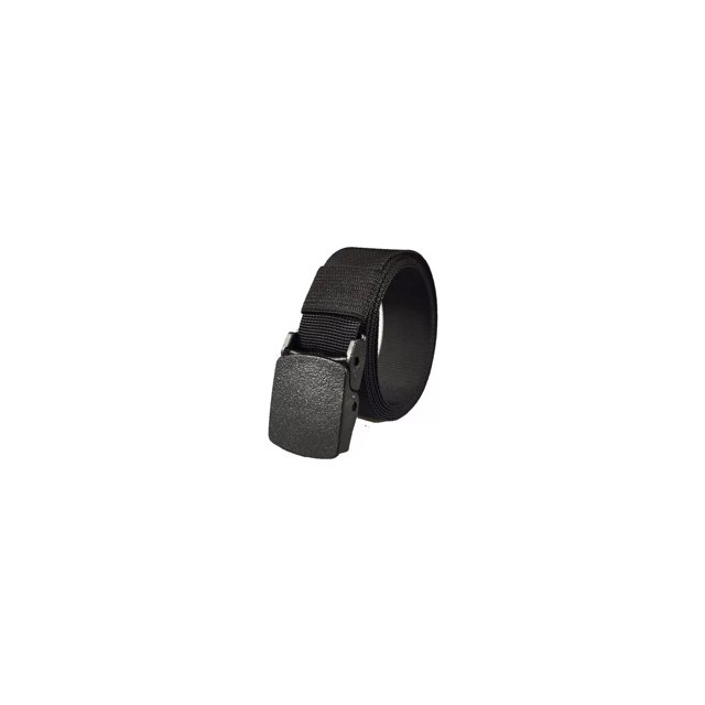 Cinturón para niños con hebilla automática negra de 120 cm de largo y 2,5 cm de ancho