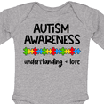thumbnail image 4 of Inktastic Autism Awareness Understanding and Love with Puzzle Pieces Boys or Girls Long Sleeve Baby Bodysuit, 4 of 5