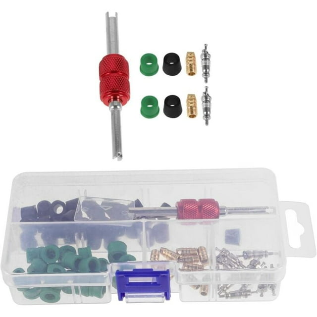 Ensemble d'Accessoires de Climatisation Automobile 71 Pcs Détecteur de Fuite de Climatisation Remplacement de Joint d'Échappement Tuyau de Climatisation Portable Outil