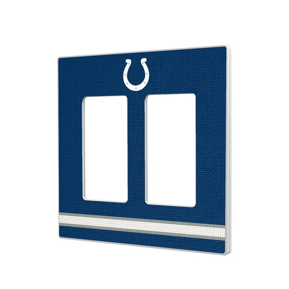 Indianapolis Colts Stripe Double Rocker Light Switch Plate