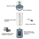 thumbnail image 2 of Ninja Blast Licuadora Portatil Recargable para Smoothies,Batidos,Ninja frappe,Licuadora Ninja portatil, cable desmontable USB tipo C, vaso licuadora de 532ml(18 oz) Gris(Reacondicionado), 2 of 5