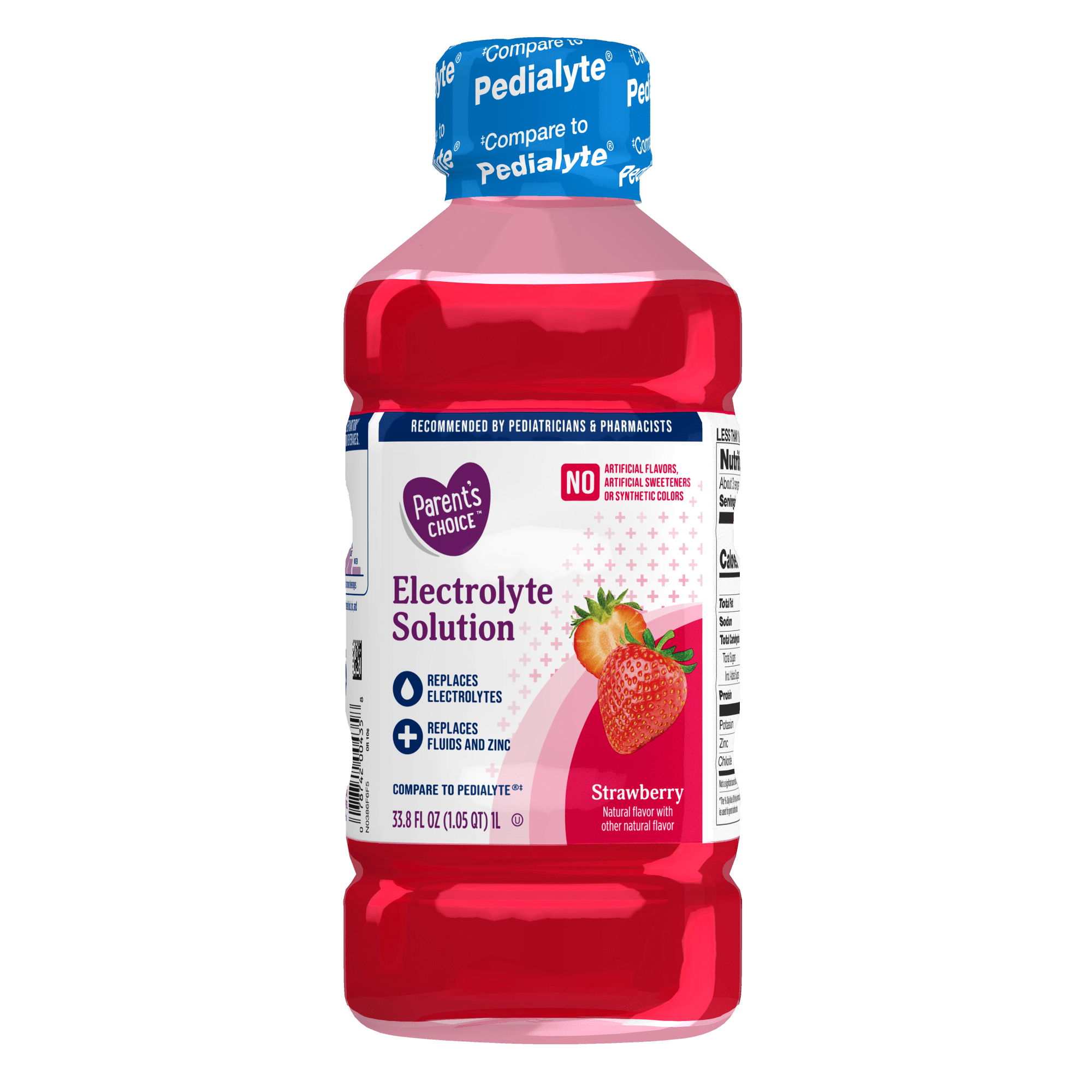 Parent's Choice Electrolyte Solution, Strawberry, 33.8 fl oz