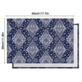 thumbnail image 5 of Classic Vintage Rustic Style Flax Placemats Set of 6, 12x18 Inch Boho Tribal Artistic Table Mats, Washable Earthy Ethnic Decor for Kitchen or Dining Room, 5 of 5