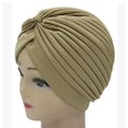 thumbnail image 1 of Sombrero indio Sombrero de sandía Gorro de dormir Sombrero de quimio Sombrero de turbante de color sólido para mujer Gorro de turbante Sombrero químico Sombreros 2 piezas (bla, 1 of 2