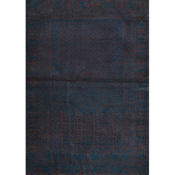 Ahgly Company Indoor Rectangle Persian Light Blue Traditional Area Rugs, 8' x 10'