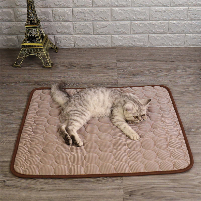 Cooling Mat Pad for Dogs Cats Ice Silk Mat Cooling Blanket Cushion for Kennel/Sofa/Bed/Floor/Car Seats Cooling 