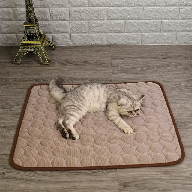 Dog Cool Pad Pet Cool Pad Pet Dog and Cat Interior Exterior Cool Ice Silk Sleeping Pad para verano Clima cálido Zhivalor HMJM075-8