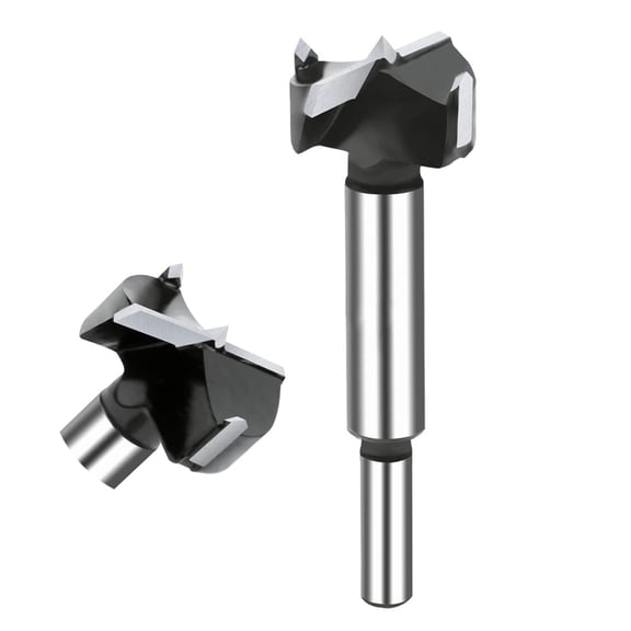 1-1/8 Inch Carbide Forstner Drill Bit, Carbide Tipped Forstner Bit for Hard Wood, Wood Drilling Bit Woodworking Hinge Cutter Tool Kits for Wood Plywood Plastic