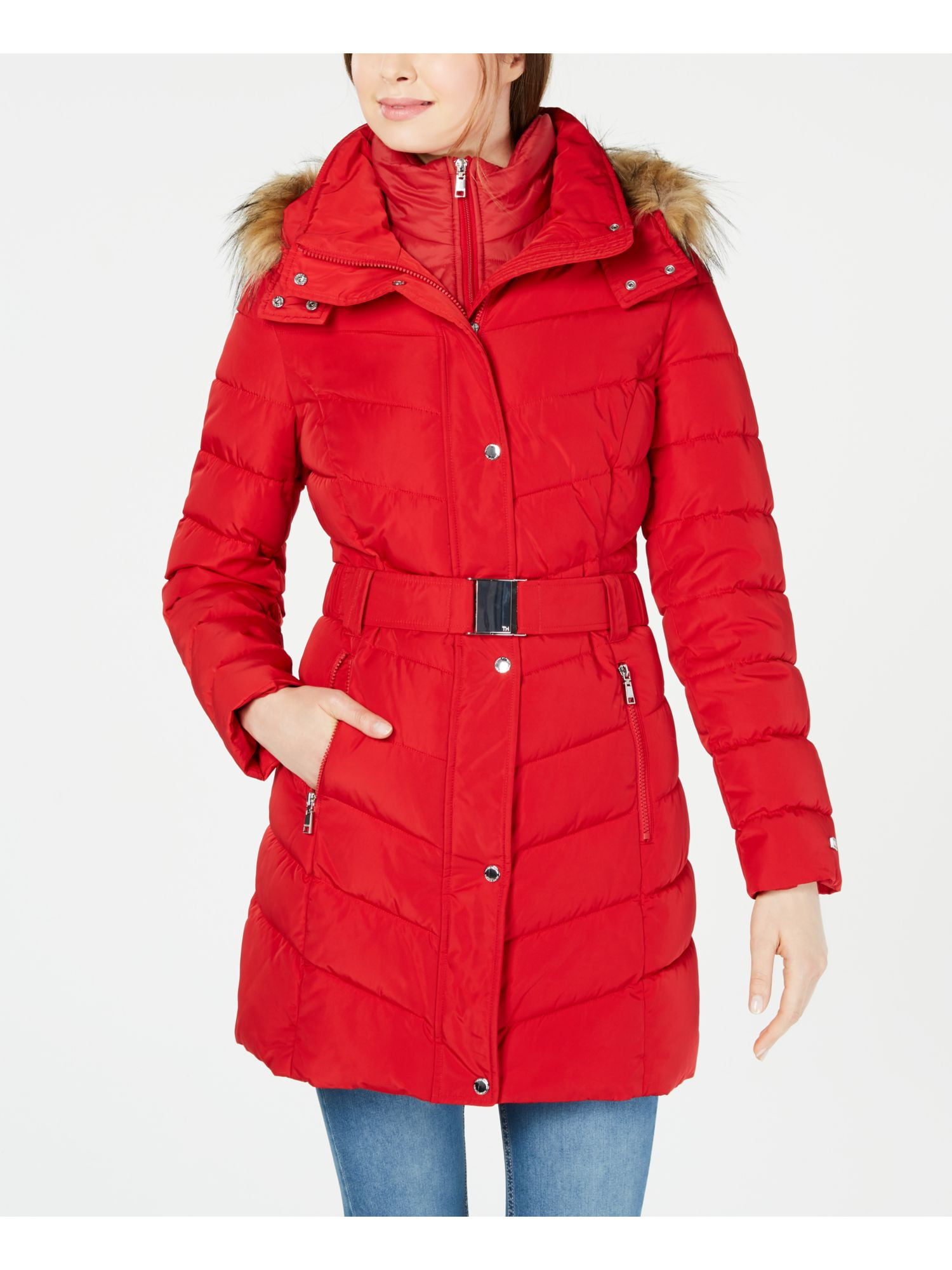 tommy hilfiger red ladies jacket