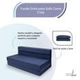 thumbnail image 2 of Funda Extra Sofá Cama Cozy matrimonial azul marino, 2 of 5