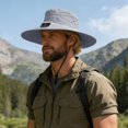 thumbnail image 2 of Shadoumai Solar Fan Hat, Wide Brim Sun Cap with 2 Solar Sun Protection Fans, USB and Solar Powered Fan Hat, 2 of 7