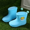 thumbnail image 4 of Otqutp Kids Rain Boots for Boys Girls PVC Cartoon Rubber Rain Non-Slip Shoes Waterproof Baby Easy-On Lightweight Boots, 4 of 4