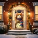 thumbnail image 5 of Uuiauoio Happy New Year Door Cover Decoration with Festive Winter Design, Reusable Polyester Door Hanging for Party and Celebration, Indoor Outdoor Welcome Sign Tapestry, 5 of 9