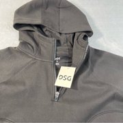 Women’s Black Half-Zip Hoodie Size Medium with Zipper Pockets Active Pullover