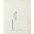 thumbnail image 2 of John Flaxman 20x24 Gold Ornate Framed and Double Matted Museum Art Print Titled - Mrs. Siddons Full Length Profile Standing with Arms Over Her Head Holding a Veil (1783), 2 of 4