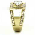 thumbnail image 4 of IP Gold(Ion Plating) Stainless Steel Ring with AAA Grade CZ in Clear for Women Clear Stone Color Style TK3079 Size 11, 4 of 4