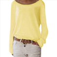 thumbnail image 1 of Blusa de Larga con Cuello y Hombros Descubiertos para Mujer Amarillo XXXL, 1 of 5