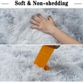 thumbnail image 5 of ASPILLOW 9x12 Fluffy Rug for Room,Non Skid Plush Indoor Home Decor Rug,Modern Shaggy Fuzzy Rugs for Living,Tie-dye Silver GrayRoom, 5 of 6