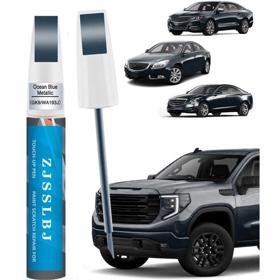 Ocean Blue Metallic(GK9/WA193J) Touch Up Paint Compatible with Buick Exact Match 2 in 1 Touch up Pen for Chips and Nicks Repair